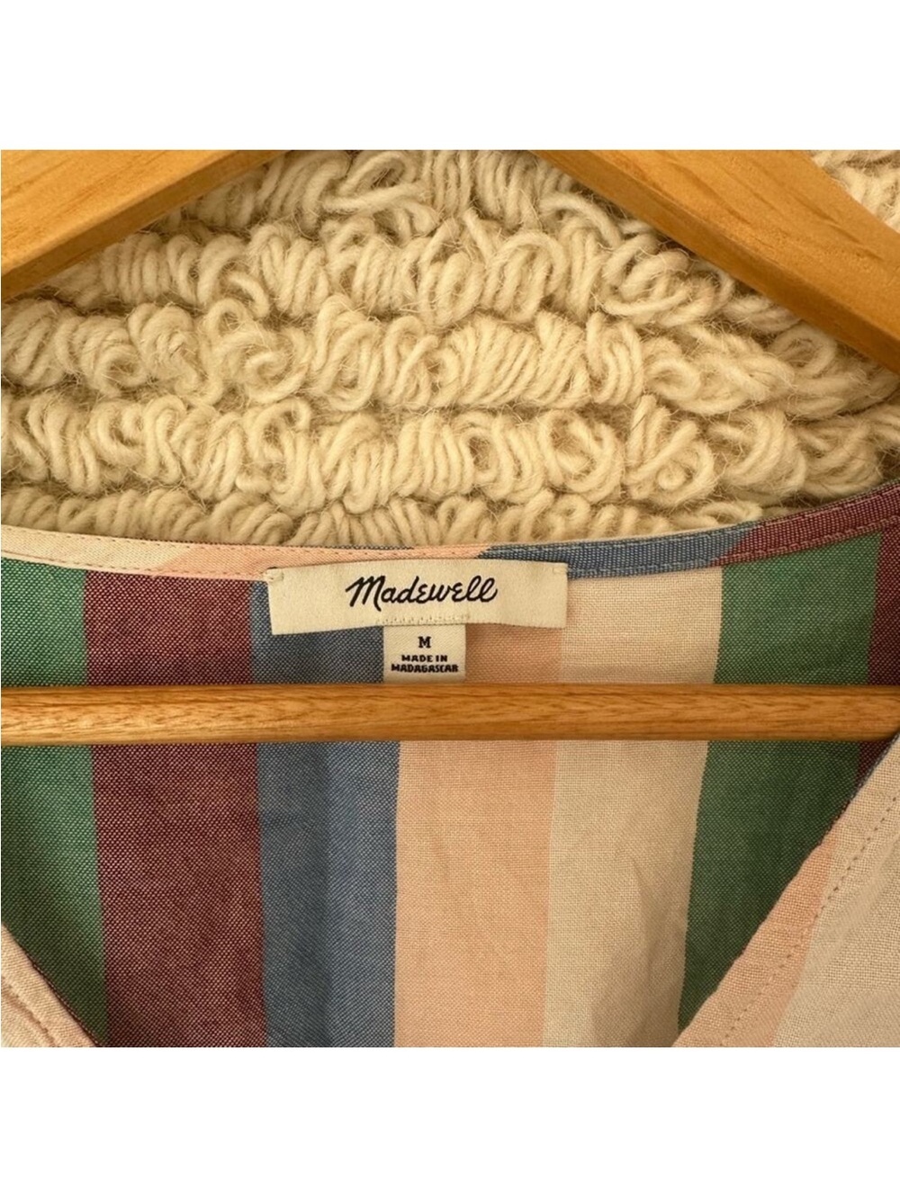 Madewell Novel Tie-Front Button Top - Picture 3 of 6